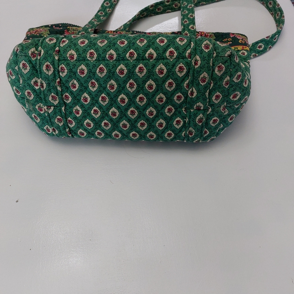 Vera Bradley Vintage Villager & Strap Wallet Greenfields NWT - Picture 4 of 13